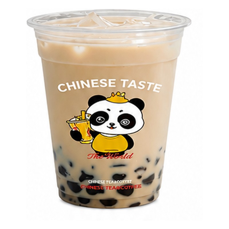 Grass Jelly Milk Tea